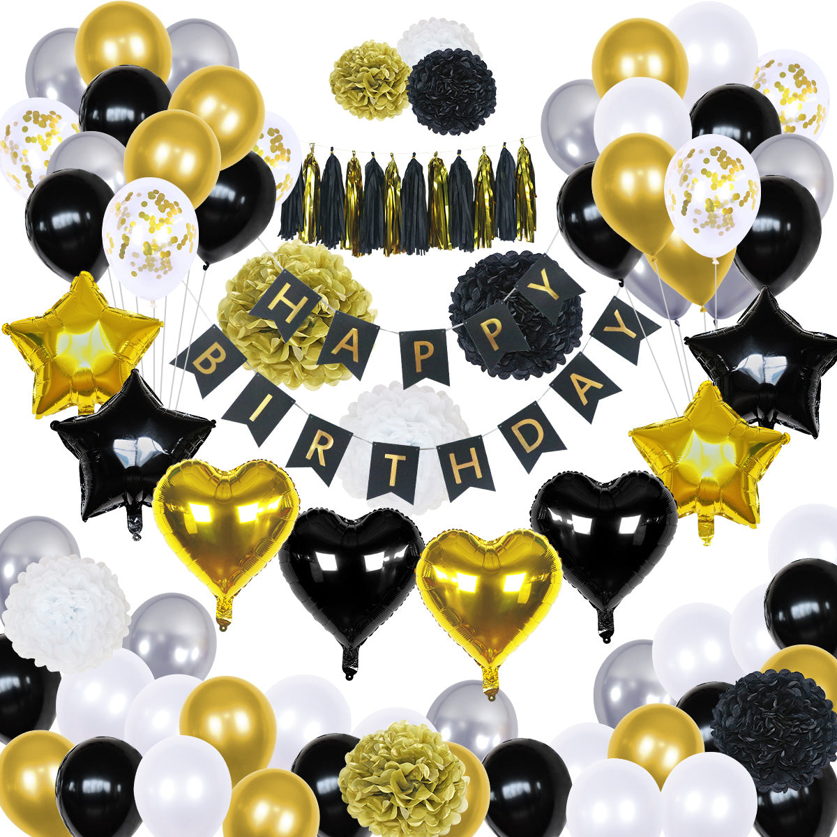 Black and Gold Party Decorations