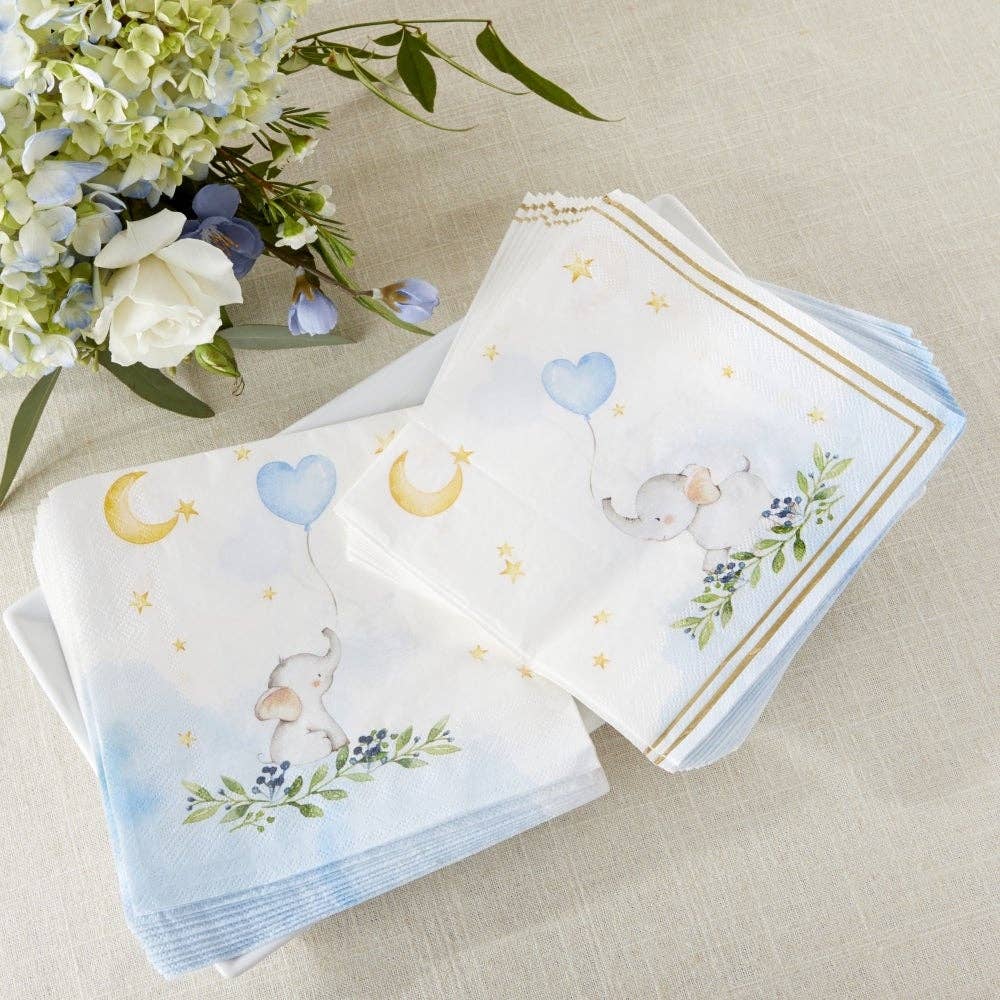 Baby shower paper best sale napkins