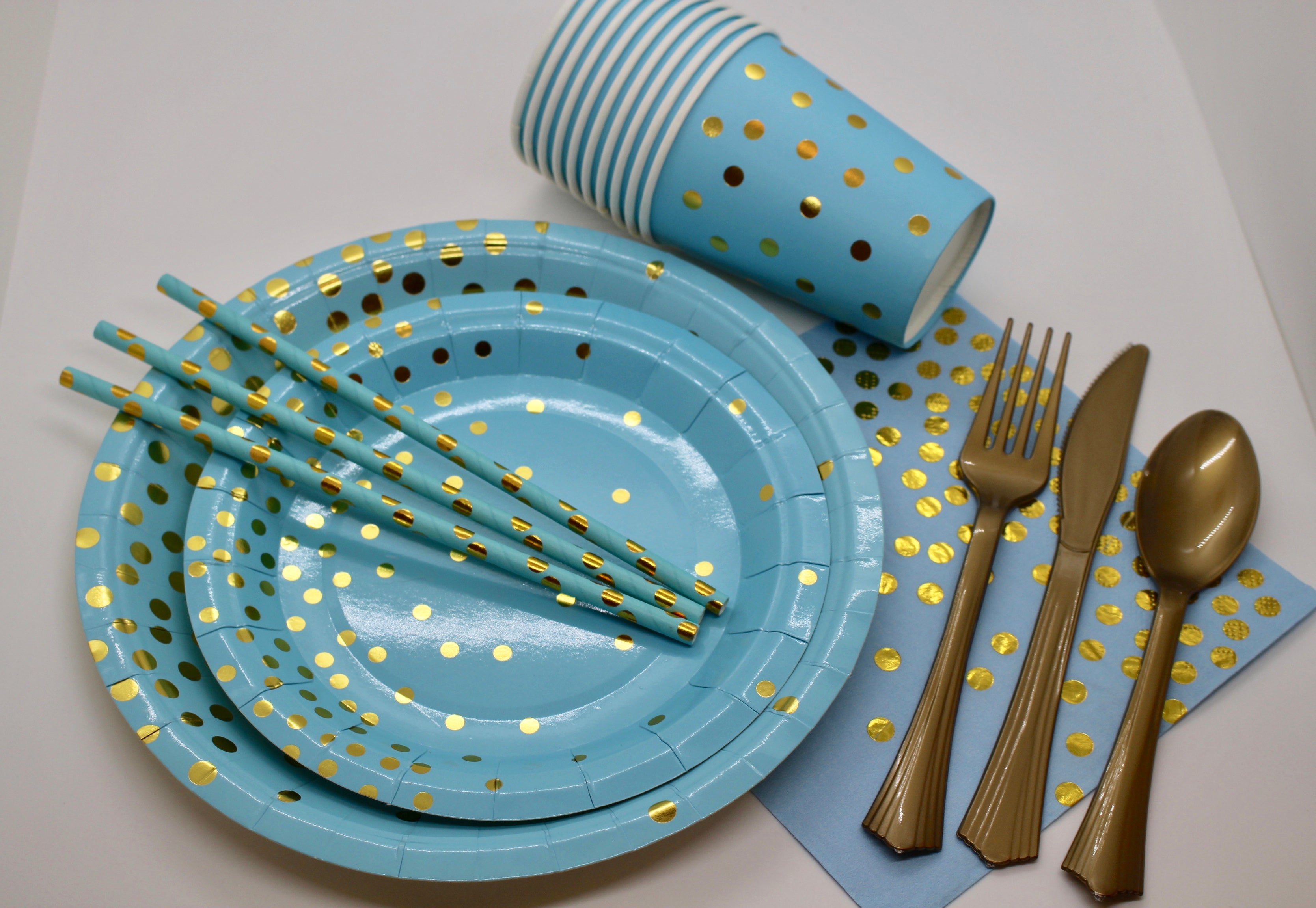 Teal and gold paper plates new arrivals