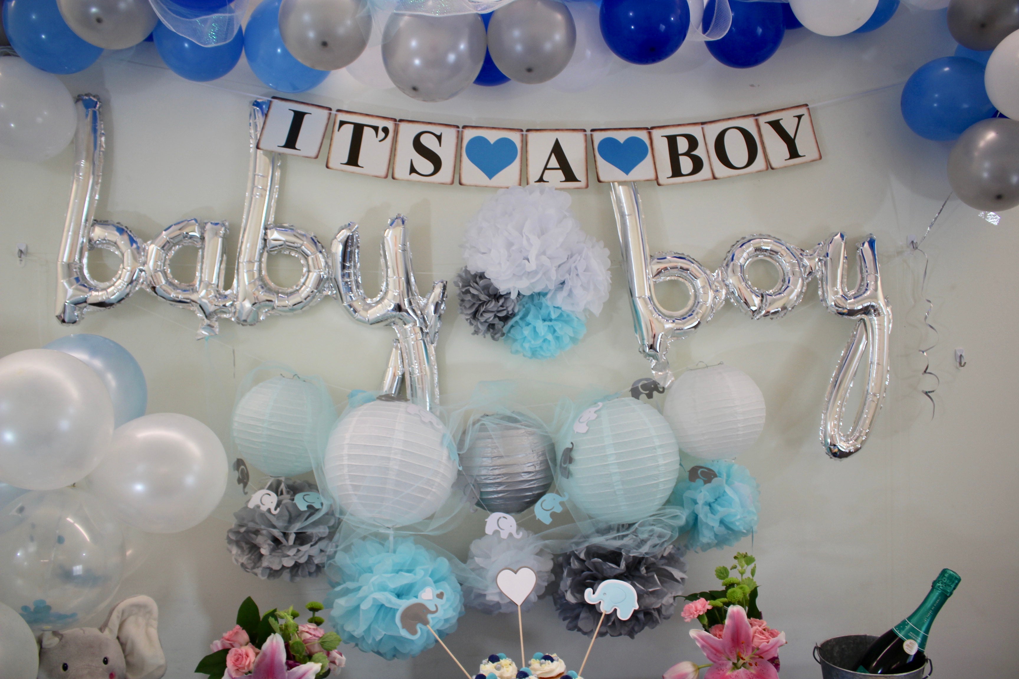 Baby shower tableware clearance boy